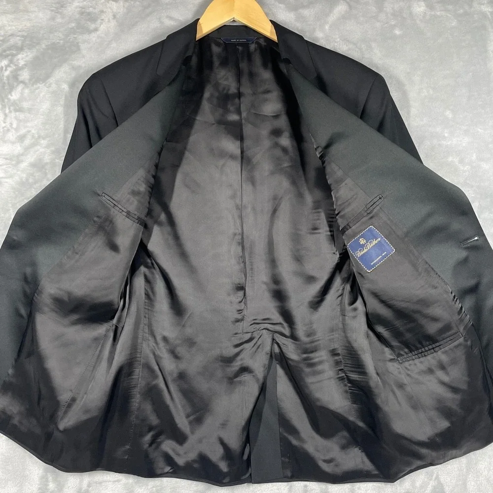 Brooks Brothers Mens 39S Black Wool Tuxedo Jacket Satin Notch Lapel  Canada
